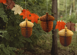 Dekoracja Bibułowa ŻOŁĘDZIE Honeycomb 27cm 2szt.