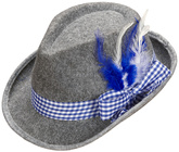 KAPELUSZ Bawarski Szary Niebieski OKTOBERFEST