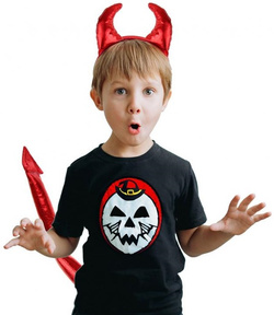 Zestaw Czerwony DIABEŁEK Diabeł Opaska Rogi Ogon