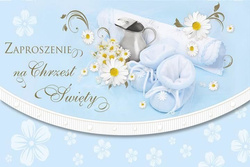 Zaproszenie na chrzest, 1 szt.