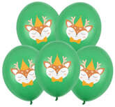 Balony 30 cm, Jelonek, Pastel Emerald Green, 5szt.