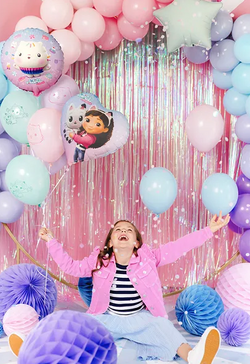 Balon foliowy Serce KOCI DOMEK GABI Urodziny, 45cm
