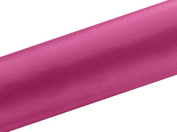 Satyna Gładka Bieżnik Dekoracja FUKSJA 0,16 x 9m