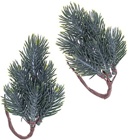 Ozdobne GAŁĄZKI JODŁY Stroik Dekoracja 10cm 2szt.
