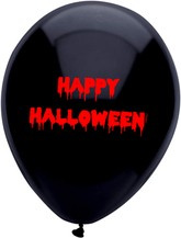Balony z nadrukiem "HAPPY HALLOWEEN " - 1 szt.