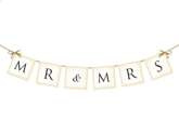 Baner weselny, "Mr & Mrs", ok. 77cm, 1 szt.