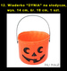 Zestaw duży dekoracji na halloween, 1 kpl.