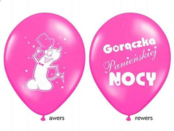Balony na Wieczór Panieński, różowe, 1 szt.