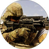 Opłatek tortowy 20 cm, Wojsko 1 szt.