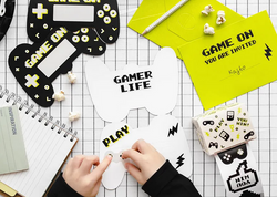 Zaproszenia z Kopertami GAMEPAD Gamer 6szt.