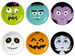 Talerzyki Halloween Monsters 18cm, 6szt.