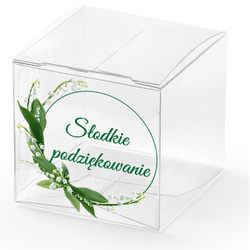 Pudełeczka Słodkie Podziękowanie KONWALIE 5cm 10sz
