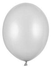Balony St. 12cm (5") Metallic Srebrne, 25szt.
