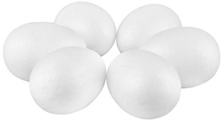 JAJKA Jaja STYROPIANOWE do Dekoracji 7cm 6szt.