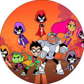 Opłatek tortowy 29 cm, Młodzi Tytani 1 szt.