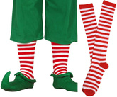 Skarpetki Podkolanówki Biało-Czerwone Paski Elf