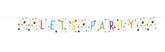 Baner Flagietki Confetti Birthday 185x19 cm 1 szt.