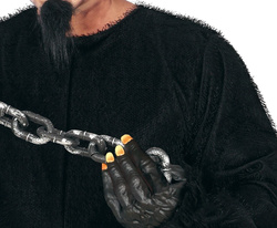 Kostium Strój Czarny DIABEŁ Krampus Demon, M