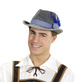 KAPELUSZ Bawarski Szary Niebieski OKTOBERFEST