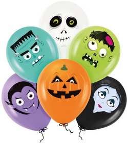 Balon Halloween 12cali 6szt.