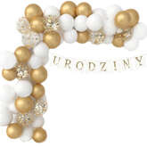 Zestaw Girlanda Balonowa Baner Urodziny