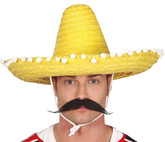 Słomkowy Żółty Kapelusz Meksykański Sombrero