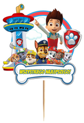 Topper Psi Patrol DUŻY Wszystkiego Najlepszego 1sz