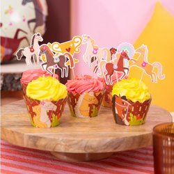 Foremki Papilotki Muffiny KONIKI Konie 6szt.