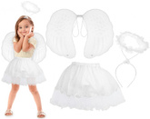 Zestaw Strój ANIOŁA Skrzydła Spódniczka Aureola