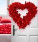 Czerwone SERCE Dekoracyjne Walentynki Ozoba 40cm