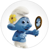 Opłatek tortowy 29 cm, Smerfy 1 szt.