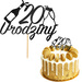 Topper na Tort 20 URODZINY Party CZARNY