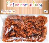 Sztuczne włosy brazowe 14g