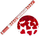 Konfetti wystrzałowe 80cm 1szt. czerwone