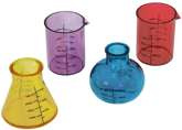 KIELISZKI Plastikowe Kolorowe  PROBÓWKI 30ml 4szt.