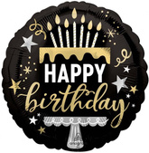 Balon Foliowy Happy Birthday Tort Urodziny 45cm