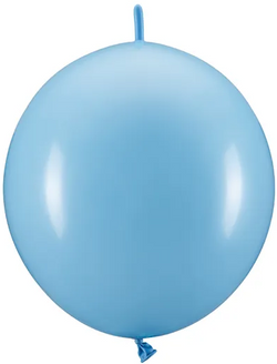 Balony z łącznikiem, 33 cm, jasny niebieski 20szt.