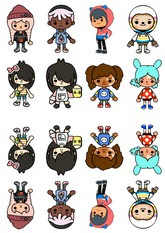 Figurki na babeczki, Toca Boca 1 kpl.