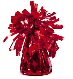 Ciężarek do balonów foliowy, czerwony 1 szt.