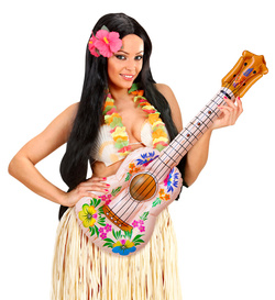 Dmuchana Gitara Ukulele Kwiaty Hawajska 105cm