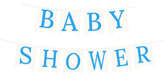 Baner BABY SHOWER, Niebieski, 1kpl.