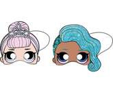 Maski papierowe LOL Glitterati, 6 szt.