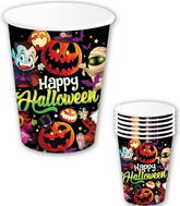 Kubeczki HAPPY HALLOWEEN Potworki 240ml 6szt.