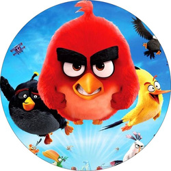 Opłatek tortowy 20 cm, Angry Birds Movie 1 szt.