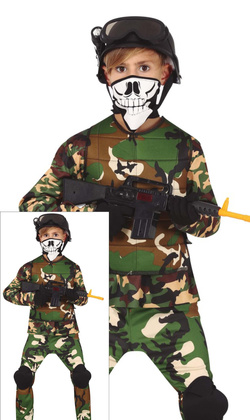 Strój Kostium ŻOŁNIERZ Wojsko Komandos 7-9 lat