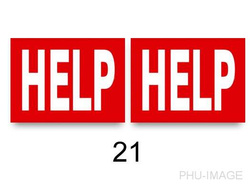 Naklejki na buty Help!, 2 szt, 1 op.