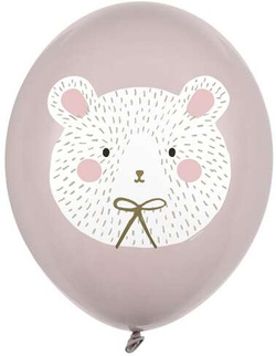 Balony 30 cm, Miś polarny, Pastel Warm Grey