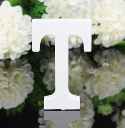 Literka Drewniana "T", 16 cm, 1 szt.