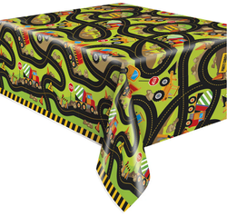 Obrus Foliowy BUDOWA Urodziny Party 137x213cm