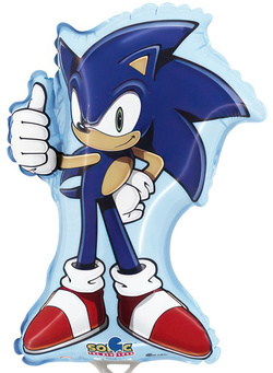 Balon Foliowy Jeż SONIC Gra Urodziny 24x30cm